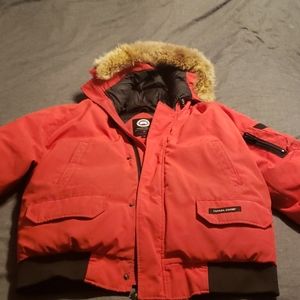 Mens Canada Goose Bomber (Red)